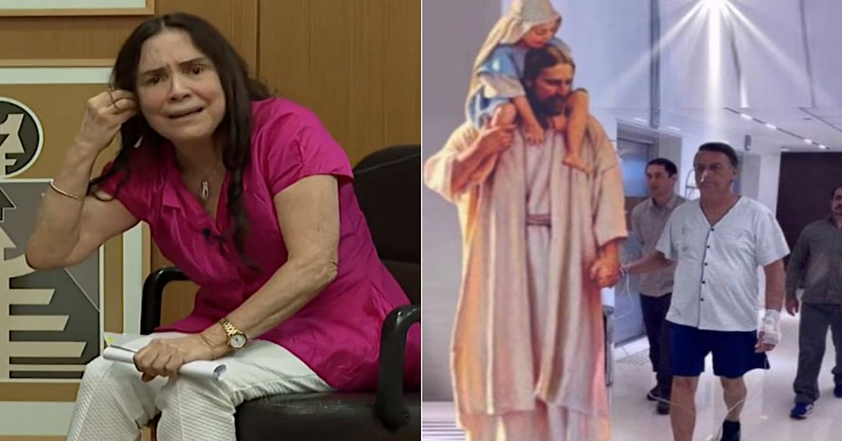 Regina Duarte garante que montagem de Bolsonaro Jesus é verdadeira