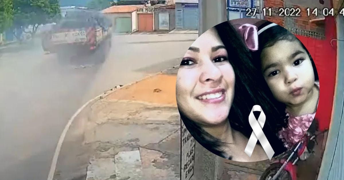 Vídeo Mãe e filha de apenas 6 anos perdem a vida após carreta