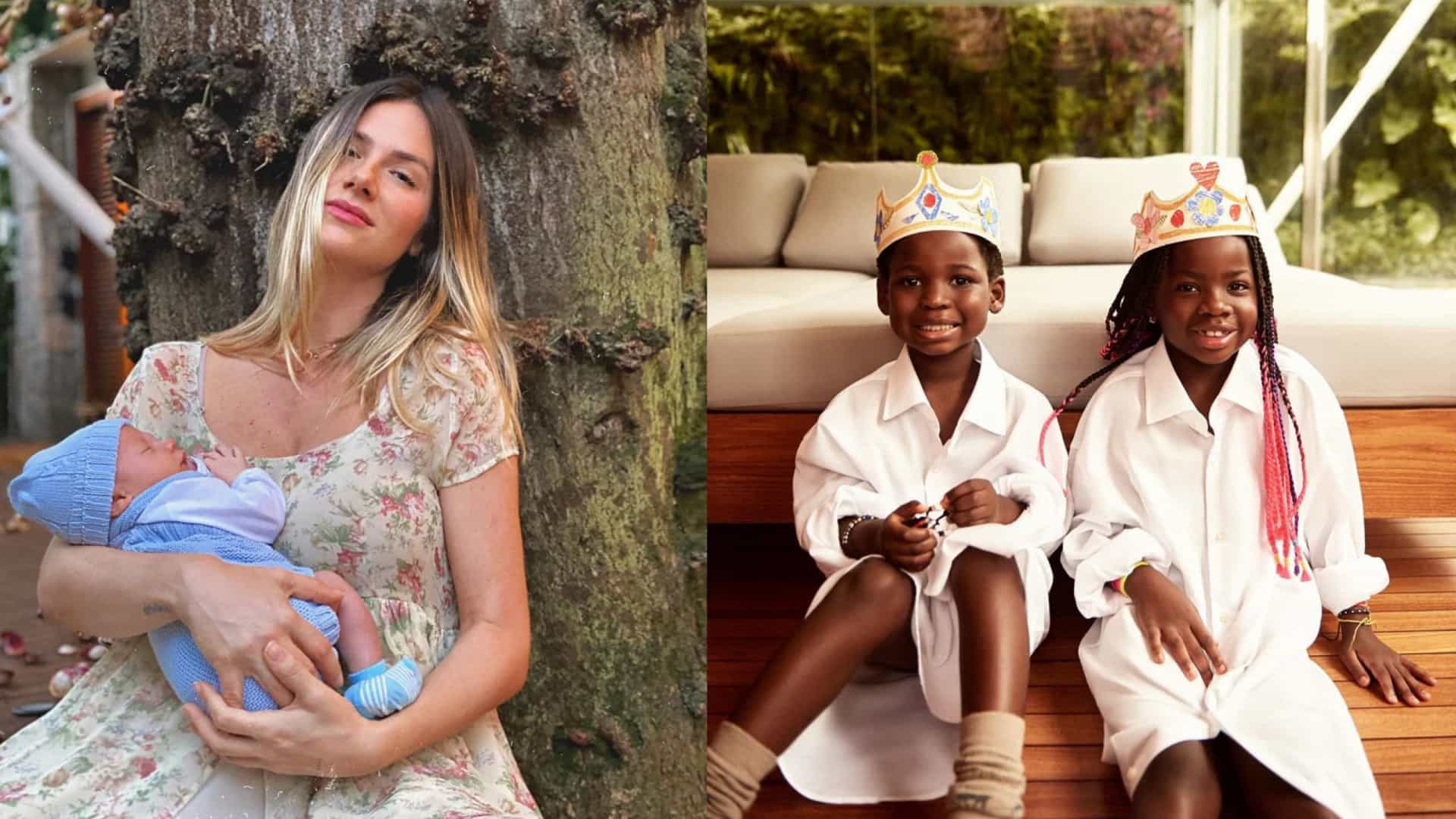 Giovanna Ewbank derrete fs com fotos dos filhos juntos 