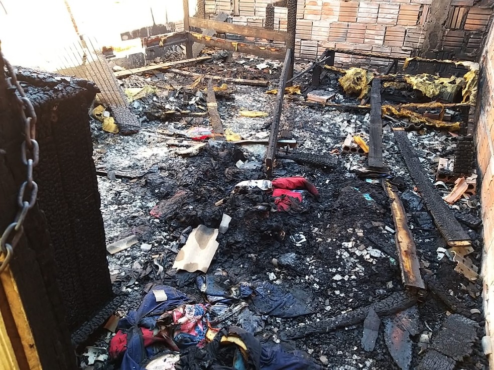 Casa foi totalmente destruda Foto Eldrico Silva Rede Amaznica