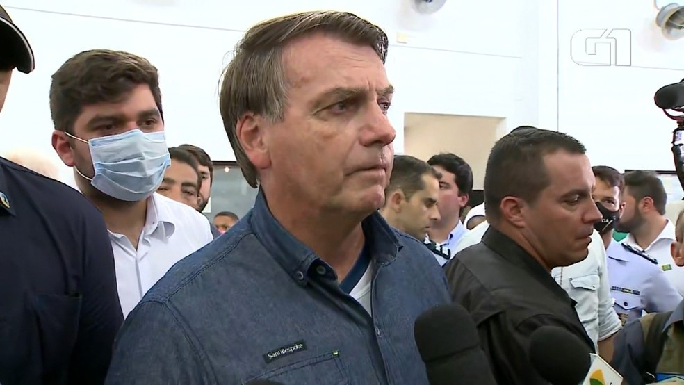Bolsonaro diz que auxlio emergencial deve ser estendido por 3 ou 4 meses Foto ReproduoTV MiranteG1 MA