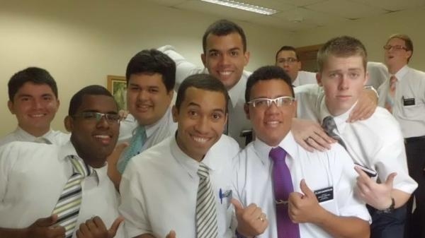 Gilberto com o grupo de missionrios da Misso So Paulo Norte