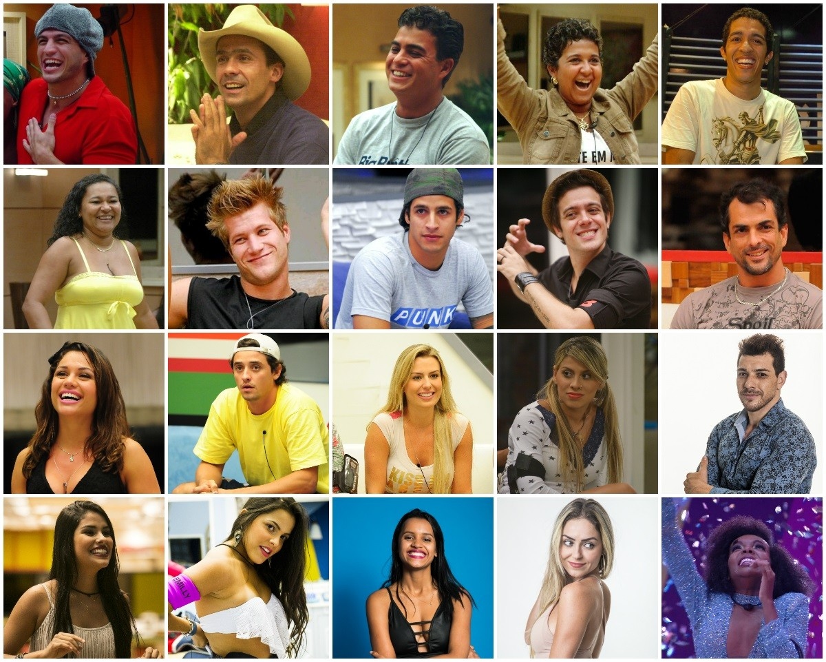 Big Brother Brasil confira o antes e depois dos campees de todas as edies BBB21 Gshow