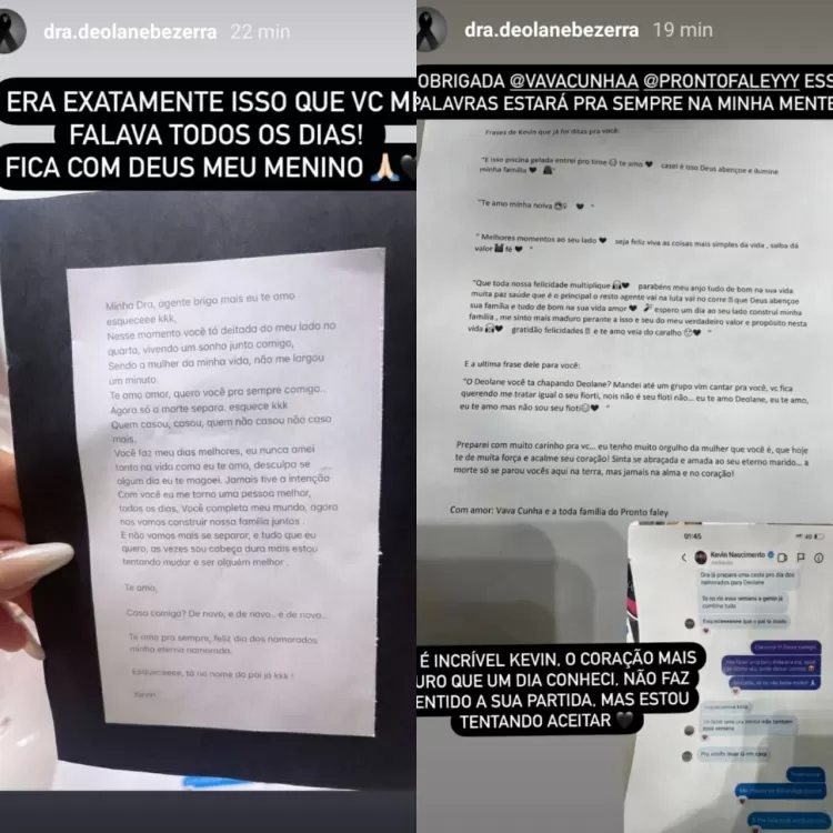Deolane Bezerra viva de MC Kevin compartilha carta feita pelo cantor para o Dia dos Namorados - ReproduoInstagram - ReproduoInstagram