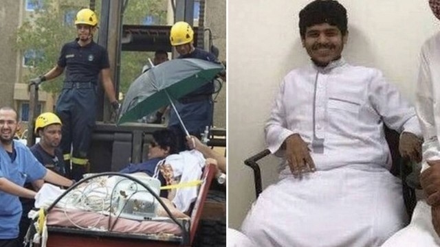Khaled Mohsen Al Shaeri antes e depois de perder 482 quilos