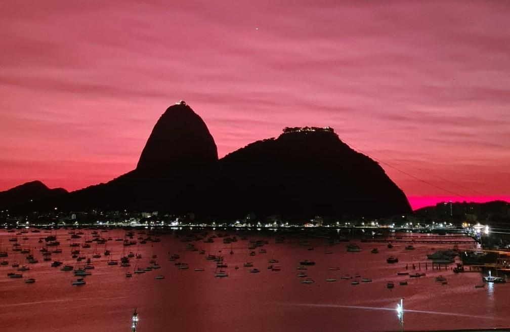 Amanhecer rosado no Rio Foto Elisa SoupinArquivo pessoal