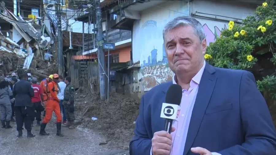 Apresentador da Globo desabafa e chora em Petrpolis 39Muito dolorido39 - ISTO Independente