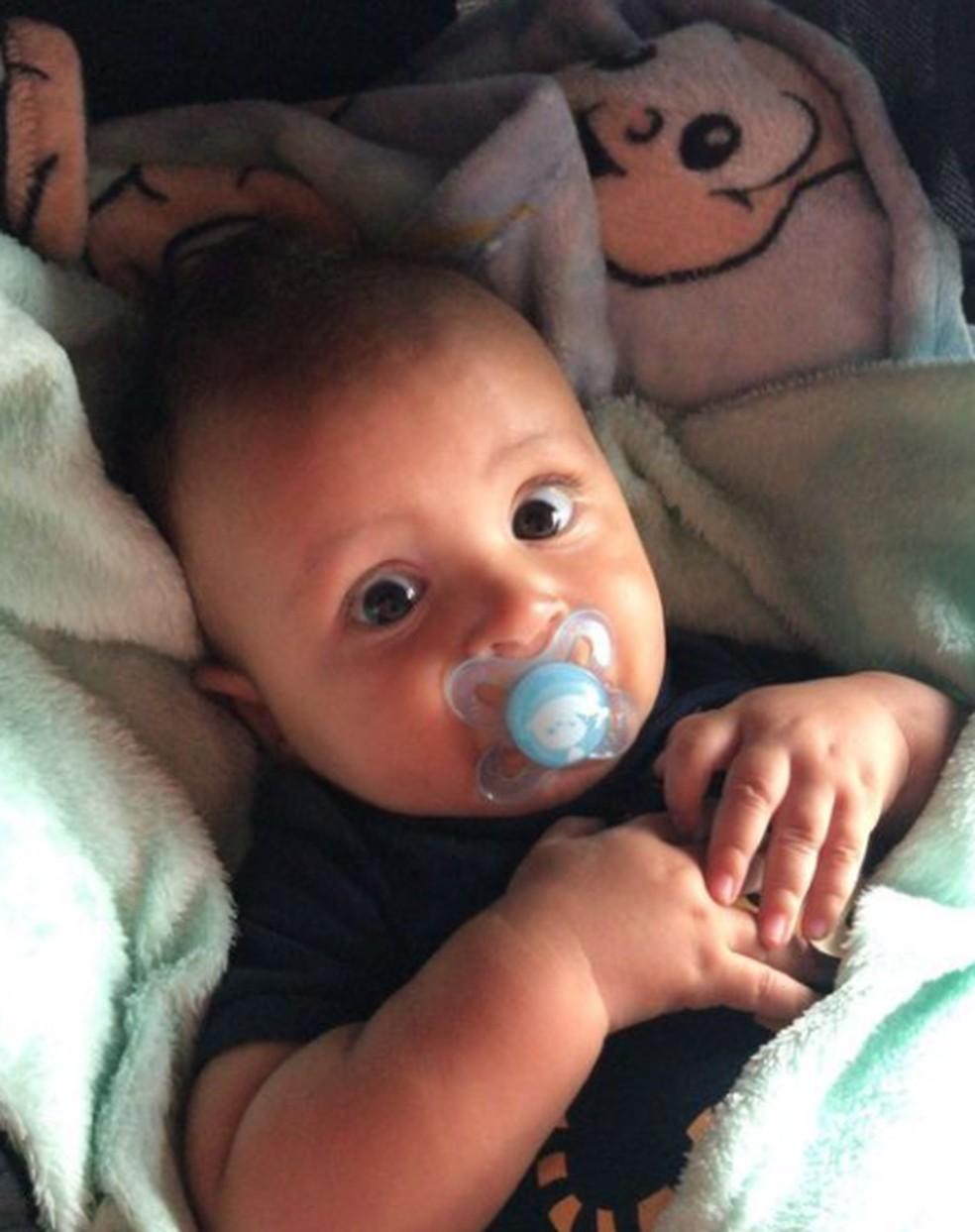 Enzo Gabriel beb de 11 meses morto na noite dessa tera-feira 23 Foto ReproduoRedes Sociais