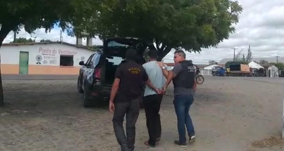 Suspeito do crime tem 20 anos e foi preso em Canguaretama Foto Polcia CivilCedido