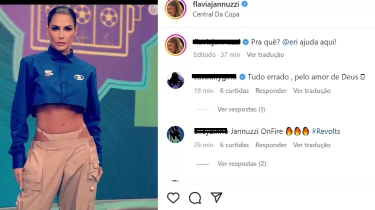 Reprter da TV Globo critica look de Secco no T na Copa - Divulgao - Divulgao